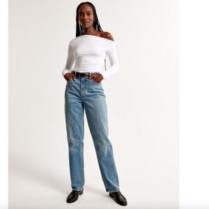 Abercrombie & Fitch Blue Straight Leg Jeans
